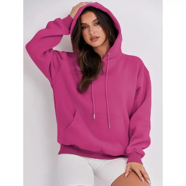 imageANRABESS Womens Oversized Fleece Hoodies Casual Pullover Sweatshirts Fall Fashion 2023 Clothes Trendy Y2k OutfitsHot Pink
