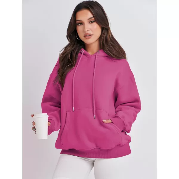 imageANRABESS Womens Oversized Fleece Hoodies Casual Pullover Sweatshirts Fall Fashion 2023 Clothes Trendy Y2k OutfitsHot Pink