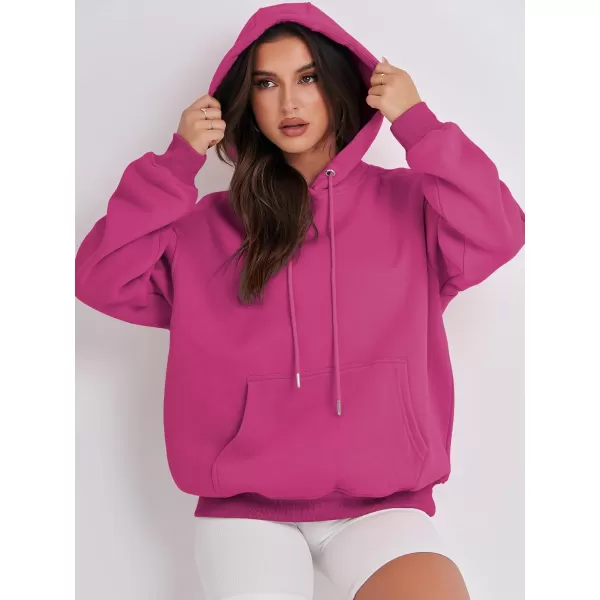 imageANRABESS Womens Oversized Fleece Hoodies Casual Pullover Sweatshirts Fall Fashion 2023 Clothes Trendy Y2k OutfitsHot Pink