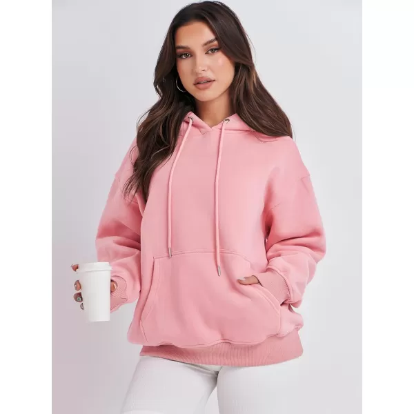 imageANRABESS Womens Oversized Fleece Hoodies Casual Pullover Sweatshirts Fall Fashion 2023 Clothes Trendy Y2k OutfitsPink