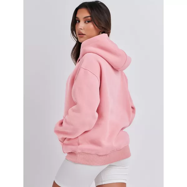 imageANRABESS Womens Oversized Fleece Hoodies Casual Pullover Sweatshirts Fall Fashion 2023 Clothes Trendy Y2k OutfitsPink