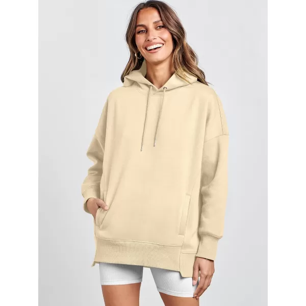 imageANRABESS Womens Oversized Hoodies Fleece Casual Drop Shoulder Athletic Sweatshirts Long Sleeve Pullover 2023 Trendy TopApricot