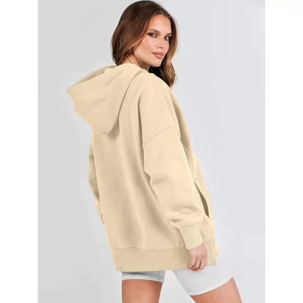 imageANRABESS Womens Oversized Hoodies Fleece Casual Drop Shoulder Athletic Sweatshirts Long Sleeve Pullover 2023 Trendy TopApricot