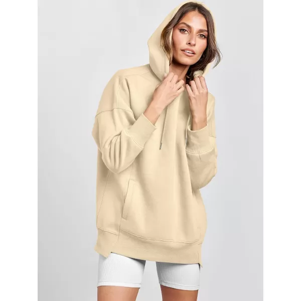 imageANRABESS Womens Oversized Hoodies Fleece Casual Drop Shoulder Athletic Sweatshirts Long Sleeve Pullover 2023 Trendy TopApricot