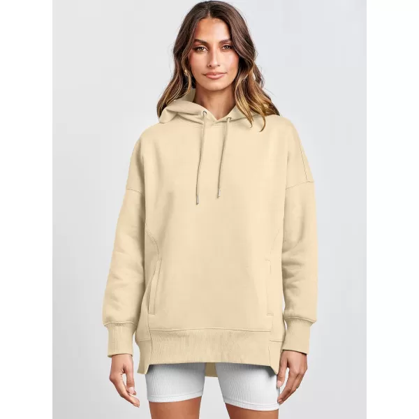 imageANRABESS Womens Oversized Hoodies Fleece Casual Drop Shoulder Athletic Sweatshirts Long Sleeve Pullover 2023 Trendy TopApricot