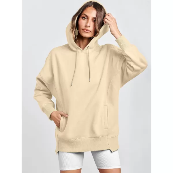 imageANRABESS Womens Oversized Hoodies Fleece Casual Drop Shoulder Athletic Sweatshirts Long Sleeve Pullover 2023 Trendy TopApricot