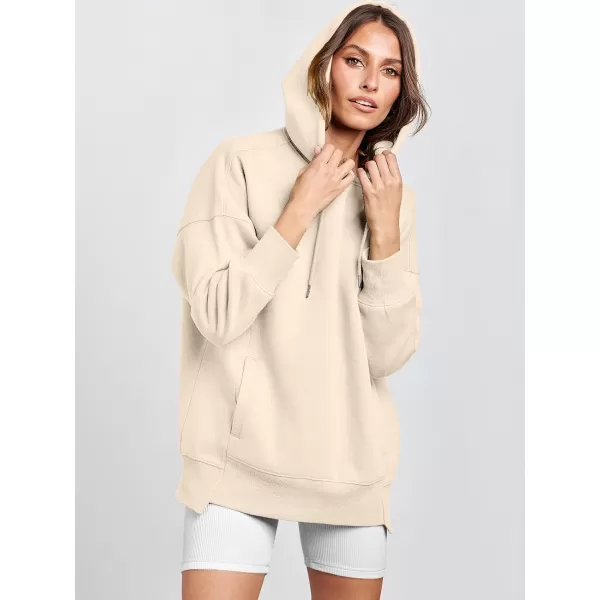 imageANRABESS Womens Oversized Hoodies Fleece Casual Drop Shoulder Athletic Sweatshirts Long Sleeve Pullover 2023 Trendy TopBeige