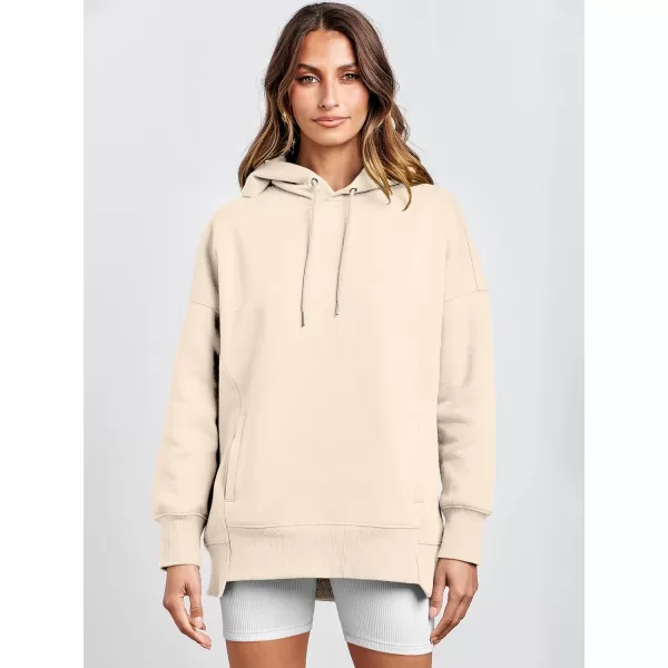 imageANRABESS Womens Oversized Hoodies Fleece Casual Drop Shoulder Athletic Sweatshirts Long Sleeve Pullover 2023 Trendy TopBeige