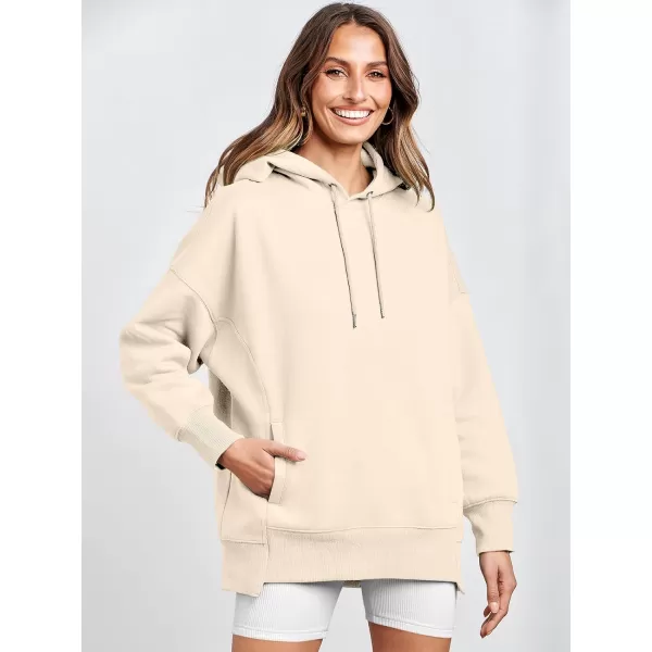 imageANRABESS Womens Oversized Hoodies Fleece Casual Drop Shoulder Athletic Sweatshirts Long Sleeve Pullover 2023 Trendy TopBeige