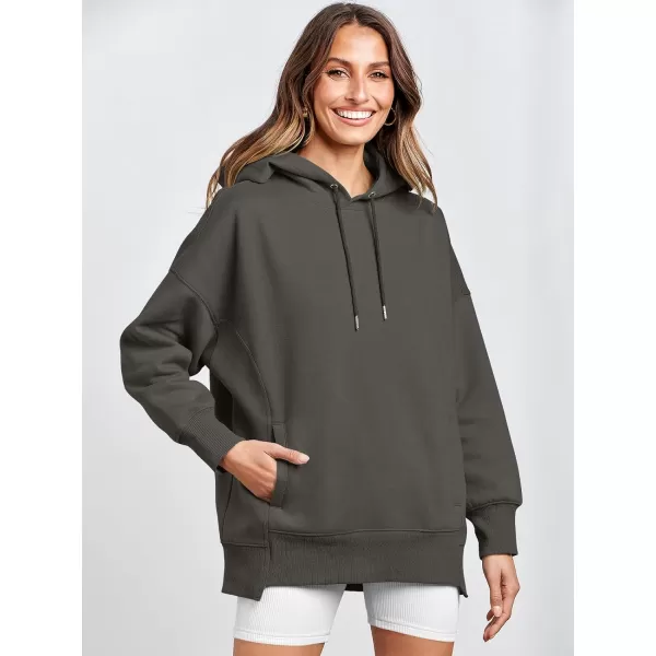 imageANRABESS Womens Oversized Hoodies Fleece Casual Drop Shoulder Athletic Sweatshirts Long Sleeve Pullover 2023 Trendy TopBlack Grey