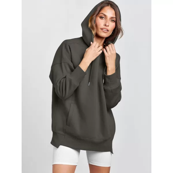 imageANRABESS Womens Oversized Hoodies Fleece Casual Drop Shoulder Athletic Sweatshirts Long Sleeve Pullover 2023 Trendy TopBlack Grey