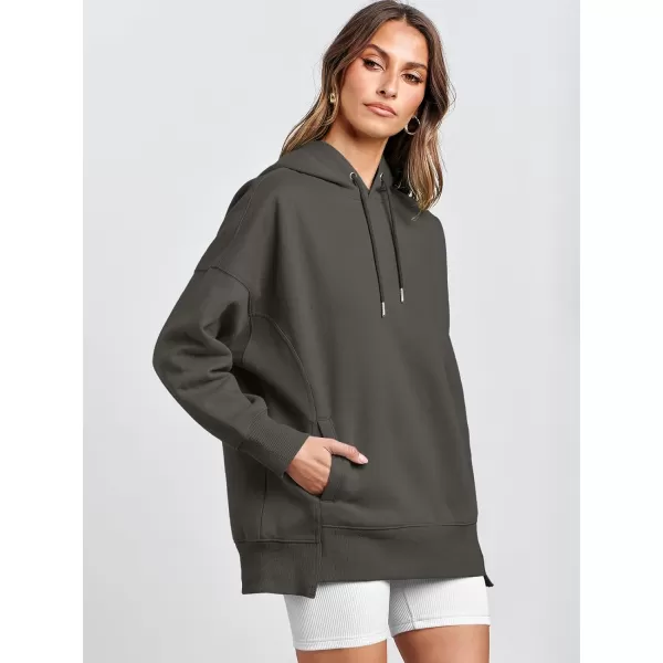 imageANRABESS Womens Oversized Hoodies Fleece Casual Drop Shoulder Athletic Sweatshirts Long Sleeve Pullover 2023 Trendy TopBlack Grey