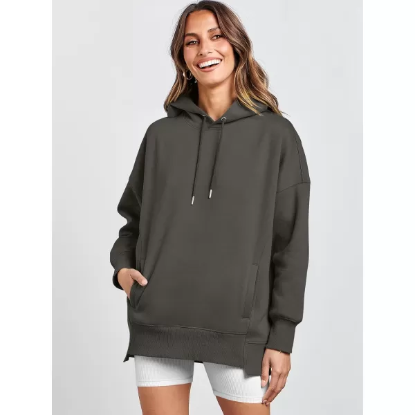 imageANRABESS Womens Oversized Hoodies Fleece Casual Drop Shoulder Athletic Sweatshirts Long Sleeve Pullover 2023 Trendy TopBlack Grey