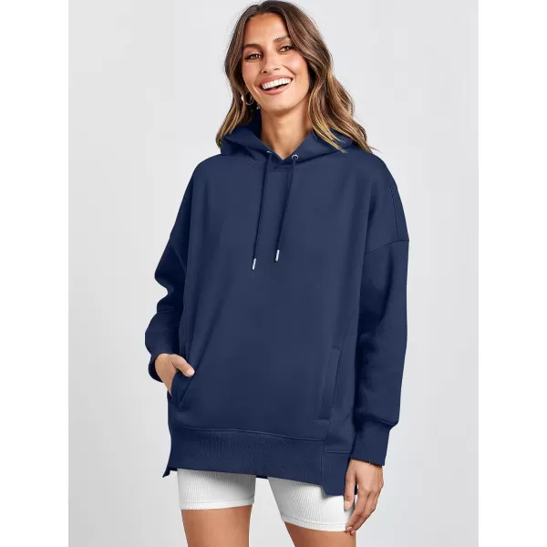 imageANRABESS Womens Oversized Hoodies Fleece Casual Drop Shoulder Athletic Sweatshirts Long Sleeve Pullover 2023 Trendy TopBlue