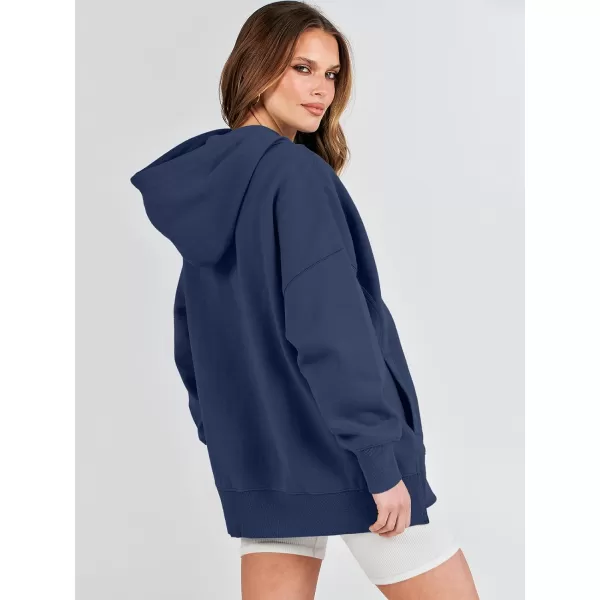 imageANRABESS Womens Oversized Hoodies Fleece Casual Drop Shoulder Athletic Sweatshirts Long Sleeve Pullover 2023 Trendy TopBlue
