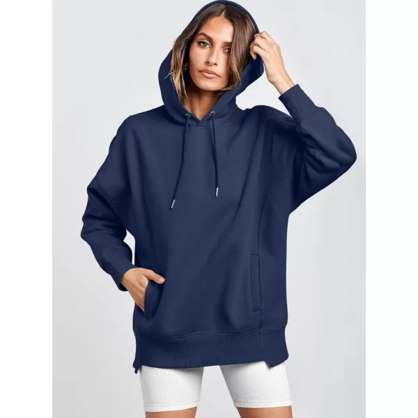 imageANRABESS Womens Oversized Hoodies Fleece Casual Drop Shoulder Athletic Sweatshirts Long Sleeve Pullover 2023 Trendy TopBlue