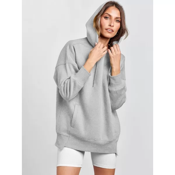 imageANRABESS Womens Oversized Hoodies Fleece Casual Drop Shoulder Athletic Sweatshirts Long Sleeve Pullover 2023 Trendy TopGrey