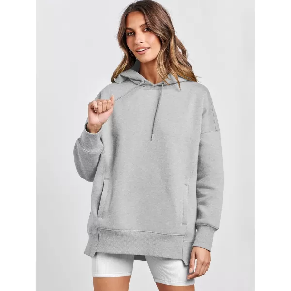 imageANRABESS Womens Oversized Hoodies Fleece Casual Drop Shoulder Athletic Sweatshirts Long Sleeve Pullover 2023 Trendy TopGrey