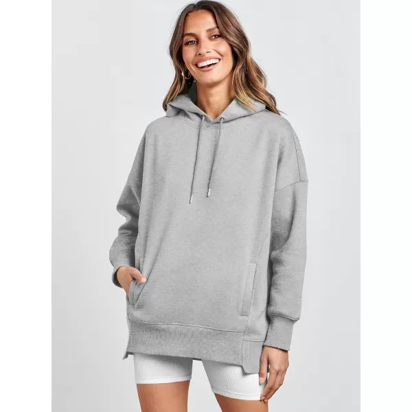 imageANRABESS Womens Oversized Hoodies Fleece Casual Drop Shoulder Athletic Sweatshirts Long Sleeve Pullover 2023 Trendy TopGrey