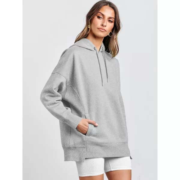 imageANRABESS Womens Oversized Hoodies Fleece Casual Drop Shoulder Athletic Sweatshirts Long Sleeve Pullover 2023 Trendy TopGrey