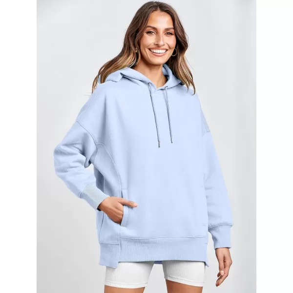 imageANRABESS Womens Oversized Hoodies Fleece Casual Drop Shoulder Athletic Sweatshirts Long Sleeve Pullover 2023 Trendy TopLight Blue