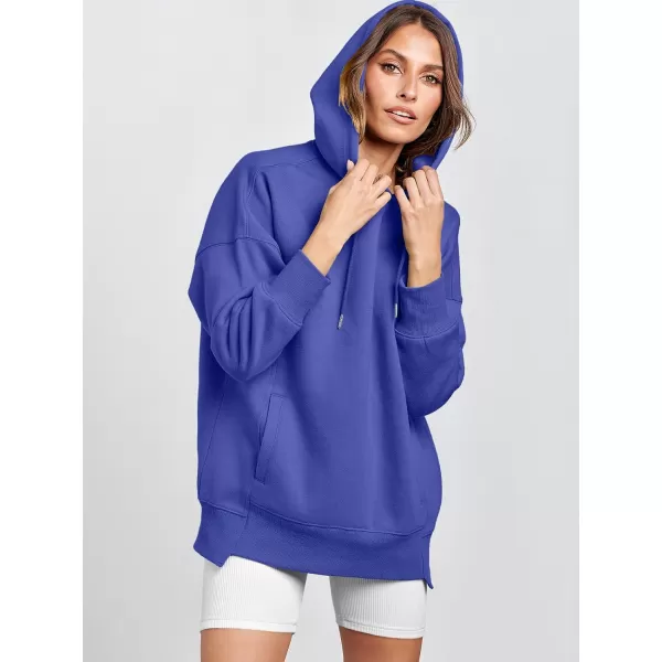imageANRABESS Womens Oversized Hoodies Fleece Casual Drop Shoulder Athletic Sweatshirts Long Sleeve Pullover 2023 Trendy TopRoyal