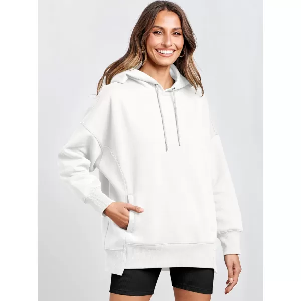 imageANRABESS Womens Oversized Hoodies Fleece Casual Drop Shoulder Athletic Sweatshirts Long Sleeve Pullover 2023 Trendy TopWhite