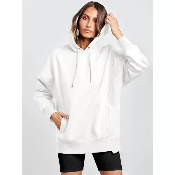 imageANRABESS Womens Oversized Hoodies Fleece Casual Drop Shoulder Athletic Sweatshirts Long Sleeve Pullover 2023 Trendy TopWhite