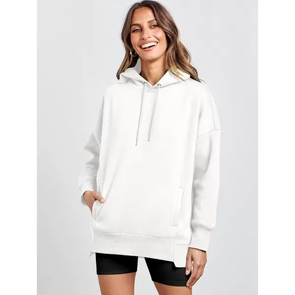 imageANRABESS Womens Oversized Hoodies Fleece Casual Drop Shoulder Athletic Sweatshirts Long Sleeve Pullover 2023 Trendy TopWhite