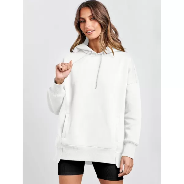 imageANRABESS Womens Oversized Hoodies Fleece Casual Drop Shoulder Athletic Sweatshirts Long Sleeve Pullover 2023 Trendy TopWhite