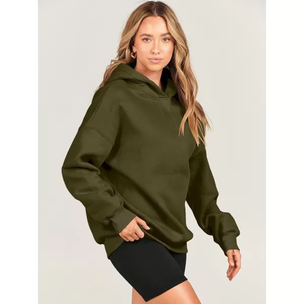 imageANRABESS Womens Oversized Hoodies Fleece Hooded Sweatshirts Casual Long Sleeve Pullover Loose 2023 Fall ClothesArmy Green
