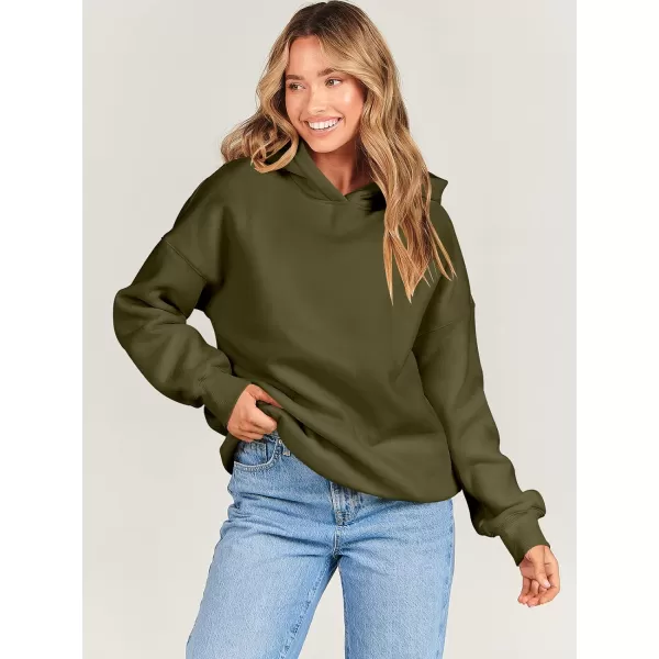 imageANRABESS Womens Oversized Hoodies Fleece Hooded Sweatshirts Casual Long Sleeve Pullover Loose 2023 Fall ClothesArmy Green