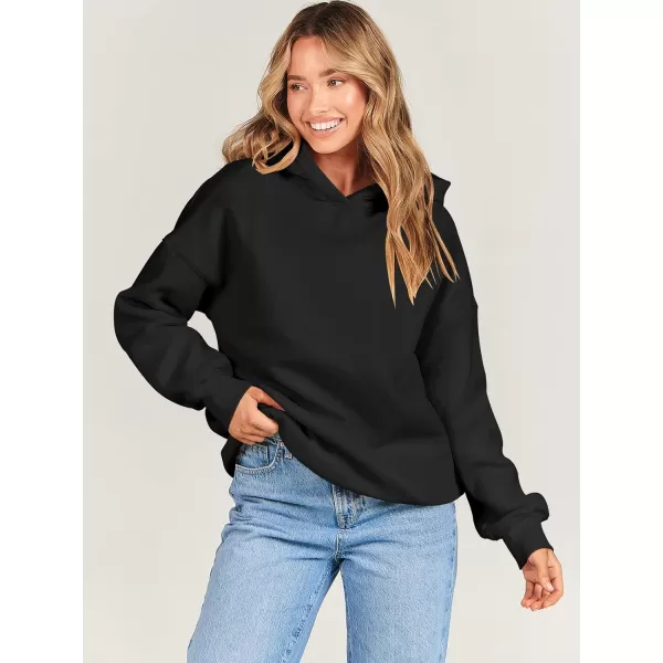 imageANRABESS Womens Oversized Hoodies Fleece Hooded Sweatshirts Casual Long Sleeve Pullover Loose 2023 Fall ClothesBlack