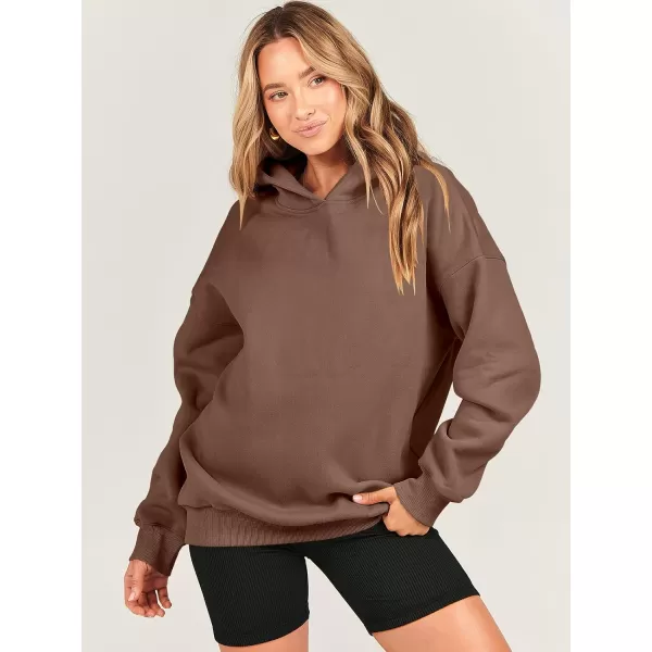 imageANRABESS Womens Oversized Hoodies Fleece Hooded Sweatshirts Casual Long Sleeve Pullover Loose 2023 Fall ClothesCoffee