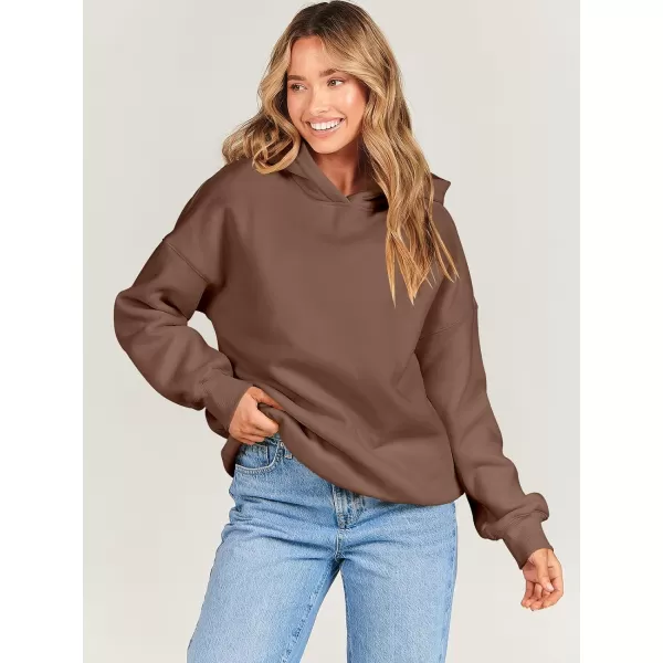imageANRABESS Womens Oversized Hoodies Fleece Hooded Sweatshirts Casual Long Sleeve Pullover Loose 2023 Fall ClothesCoffee