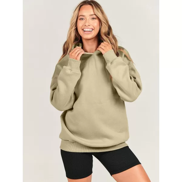 imageANRABESS Womens Oversized Hoodies Fleece Hooded Sweatshirts Casual Long Sleeve Pullover Loose 2023 Fall ClothesLight Brown