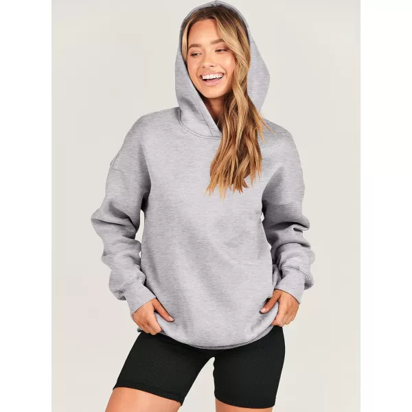 imageANRABESS Womens Oversized Hoodies Fleece Hooded Sweatshirts Casual Long Sleeve Pullover Loose 2023 Fall ClothesLight Grey