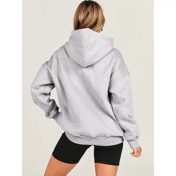 imageANRABESS Womens Oversized Hoodies Fleece Hooded Sweatshirts Casual Long Sleeve Pullover Loose 2023 Fall ClothesLight Grey