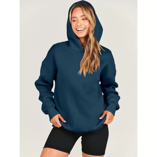 imageANRABESS Womens Oversized Hoodies Fleece Hooded Sweatshirts Casual Long Sleeve Pullover Loose 2023 Fall ClothesNavy Blue