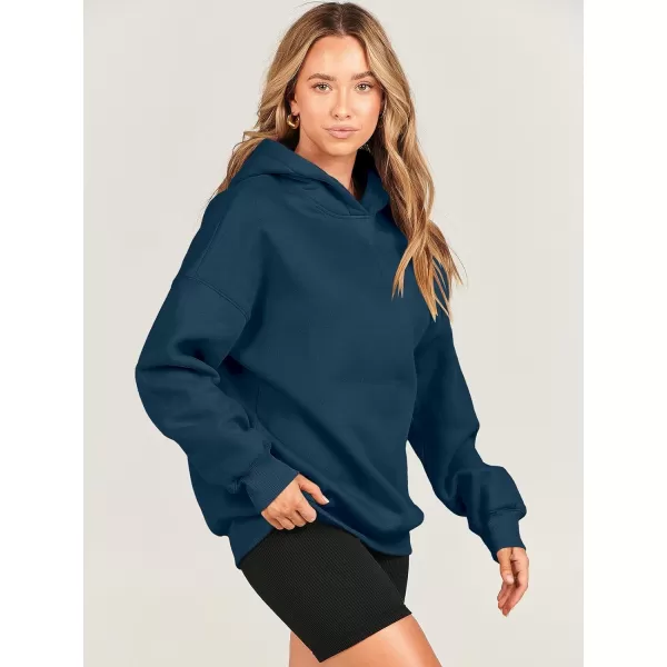 imageANRABESS Womens Oversized Hoodies Fleece Hooded Sweatshirts Casual Long Sleeve Pullover Loose 2023 Fall ClothesNavy Blue