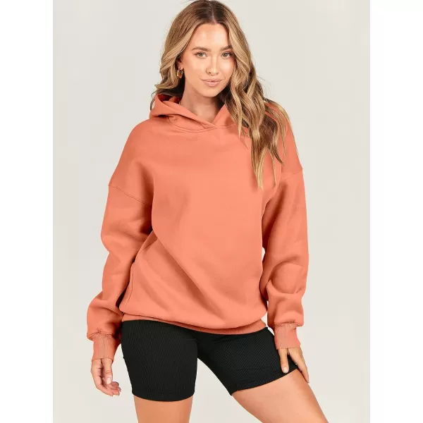 imageANRABESS Womens Oversized Hoodies Fleece Hooded Sweatshirts Casual Long Sleeve Pullover Loose 2023 Fall ClothesOrange