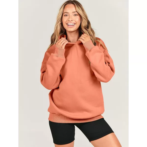 imageANRABESS Womens Oversized Hoodies Fleece Hooded Sweatshirts Casual Long Sleeve Pullover Loose 2023 Fall ClothesOrange