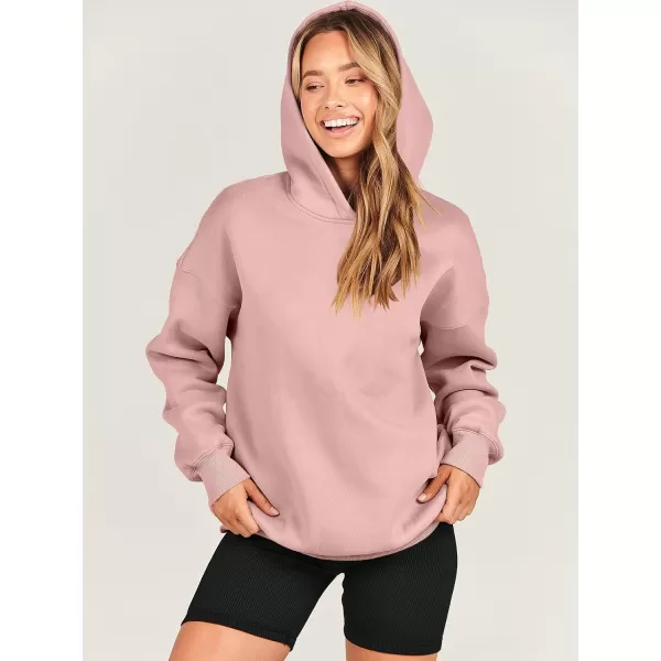 imageANRABESS Womens Oversized Hoodies Fleece Hooded Sweatshirts Casual Long Sleeve Pullover Loose 2023 Fall ClothesPink