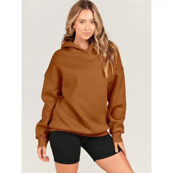 imageANRABESS Womens Oversized Hoodies Fleece Hooded Sweatshirts Casual Long Sleeve Pullover Loose 2023 Fall ClothesRust