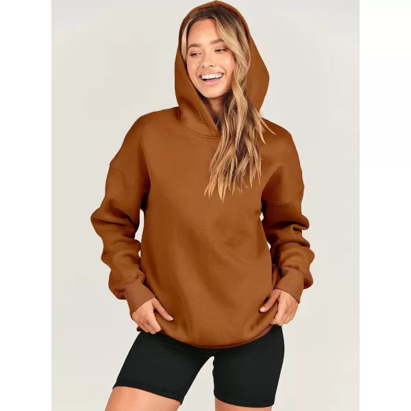 imageANRABESS Womens Oversized Hoodies Fleece Hooded Sweatshirts Casual Long Sleeve Pullover Loose 2023 Fall ClothesRust