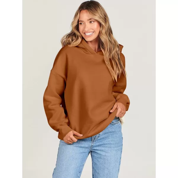 imageANRABESS Womens Oversized Hoodies Fleece Hooded Sweatshirts Casual Long Sleeve Pullover Loose 2023 Fall ClothesRust