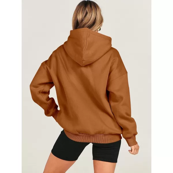 imageANRABESS Womens Oversized Hoodies Fleece Hooded Sweatshirts Casual Long Sleeve Pullover Loose 2023 Fall ClothesRust