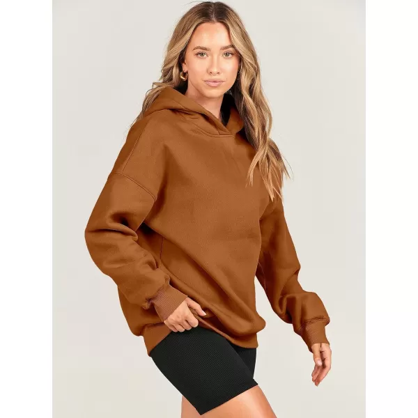 imageANRABESS Womens Oversized Hoodies Fleece Hooded Sweatshirts Casual Long Sleeve Pullover Loose 2023 Fall ClothesRust