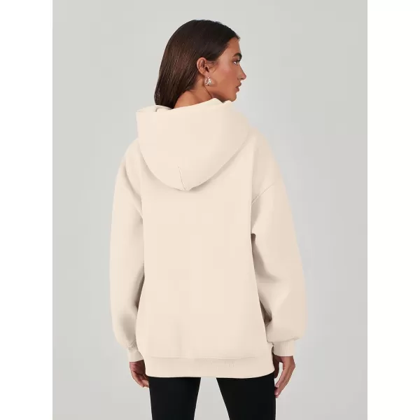 imageANRABESS Womens Oversized Hoodies Fleece Sweatshirts Long Sleeve Hooded Pullover Winter Clothes with PocketApricot