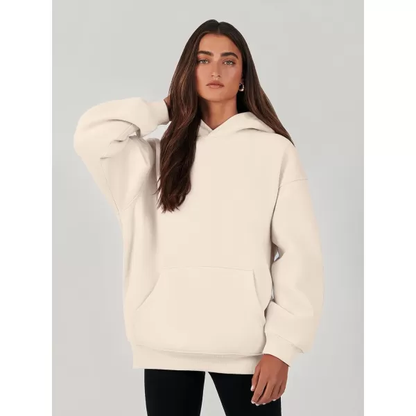 imageANRABESS Womens Oversized Hoodies Fleece Sweatshirts Long Sleeve Hooded Pullover Winter Clothes with PocketApricot